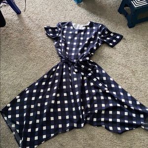 Banana Republic Navy Print Dress